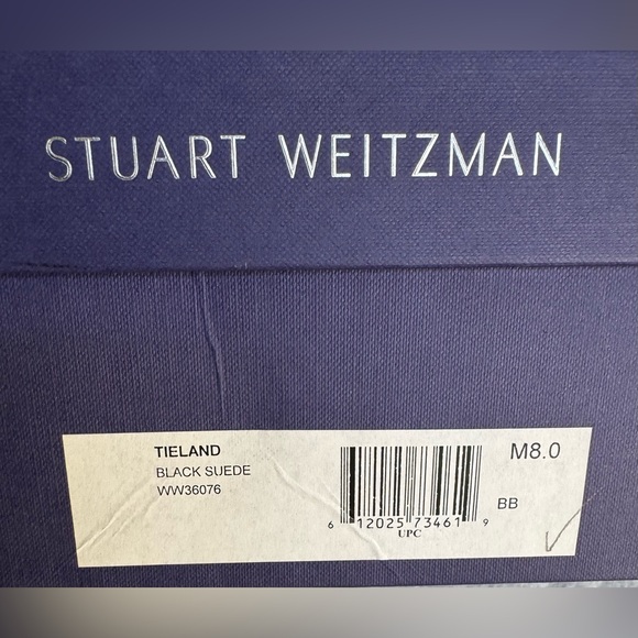 Stuart Weitzman Tieland Over-The-Knee Black Suede Boots - Picture 9 of 11